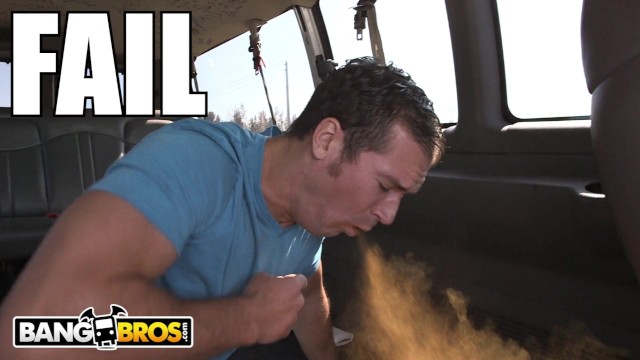 BANGBROS - Sean Lawless Cinnamon Challenge FAIL w Autobusie Bang - Porn