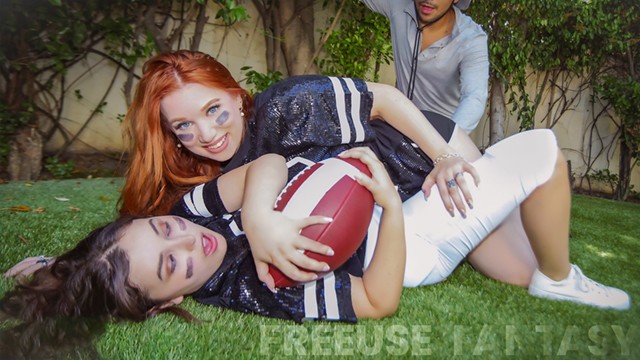 Madison Morgan, Leana Lovings i Max Fills - Trener Piłki Nożnej Motywuje Swoich Zawodników Odrobiną Motywacji i Dużą Ilością Darmowego Korzystania - FreeUse Fantasy - Porn