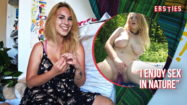 Ersties: Ślicznotka z Dużymi Cyckami Masturbuje Się Na świeżym Powietrzu Ze Swoją Zabawką - Porn