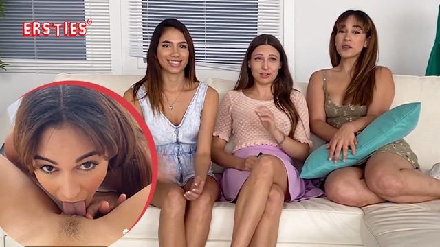 Ersties: Seksowna Laska Zaprasza Swoje Dwie Brunetki Na Gorący Seks Lesbijski - Porn