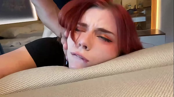 Redhead Hard Fucks and Deep Blowjobs Stranger'_s Big Cock till Cum in Mouth in the Hotel