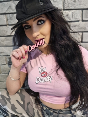 Okładka: Damski Top Yes Daddy+Wisiorek