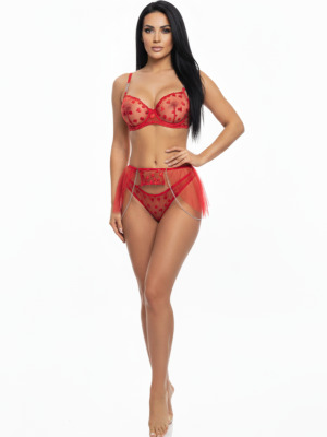 ❤️ Uwodzicielski Czerwony Komplet: Odkryj Swoją Zmysłowość ❤️